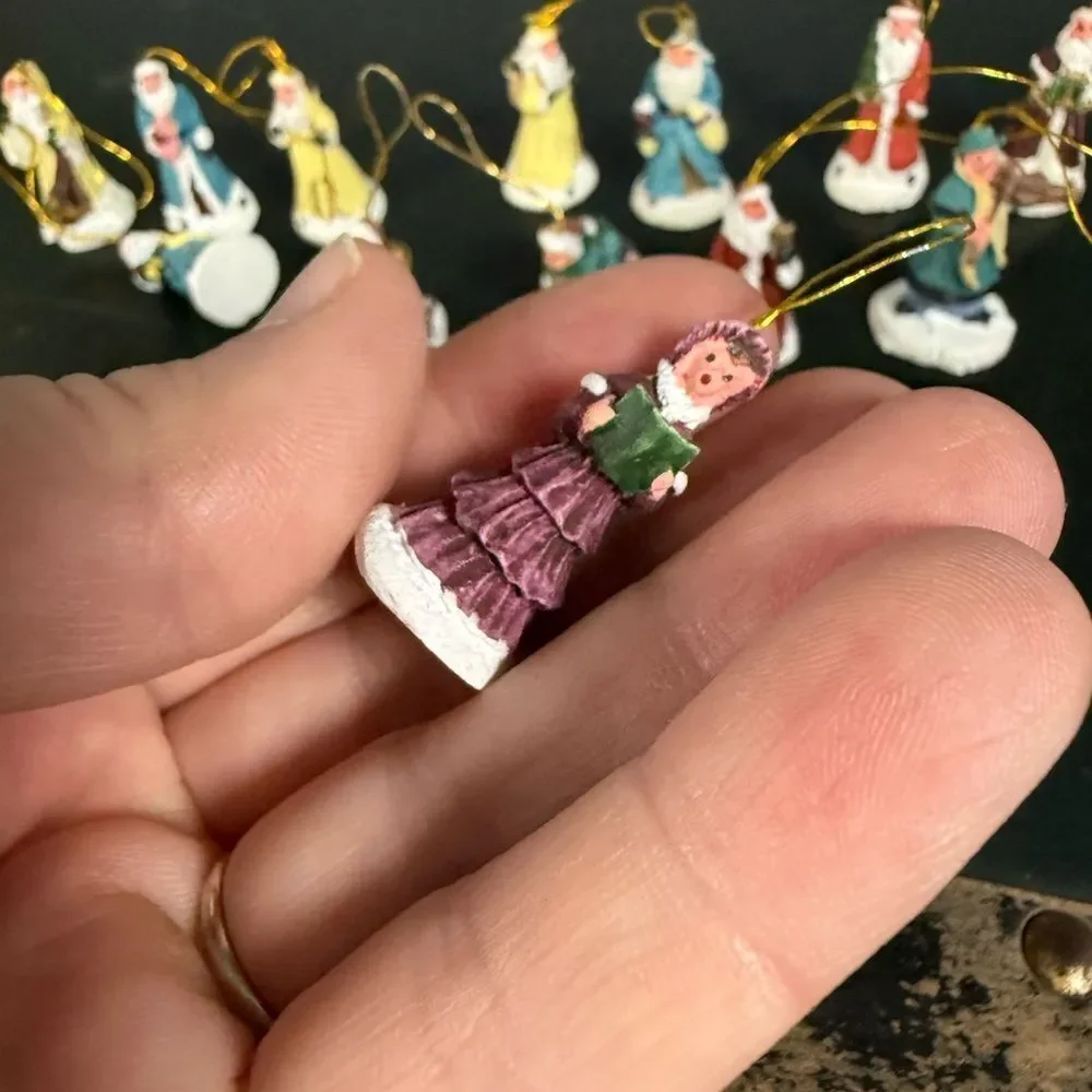 Set Of 15 Mini Victorian Ornaments
